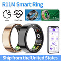 R11M Smart Ring IP68 Waterproof Fitness Ring Bluetooth-Compatible 5.0 Multi-Sport Modes Heart Rate Blood Oxygen Sleep Monitoring