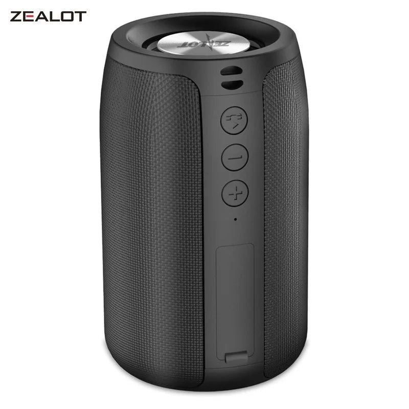 ZEALOT S32 Portable Bluetooth Speaker Mini Wireless HIFI Subwoofer Speaker with fm Radio Column Support TF, TWS, USB Flash Drive