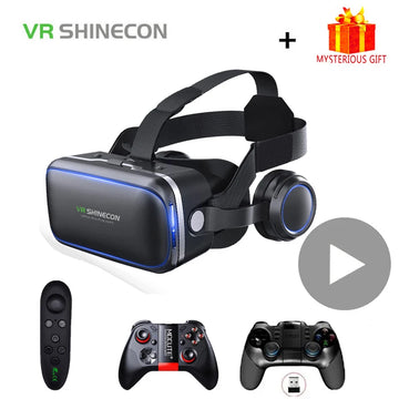 Shinecon 6.0 Casque VR Virtual Reality Glasses 3D Goggles Headset Helmet For Smartphone Smart Phone Viar Binoculars Video Game