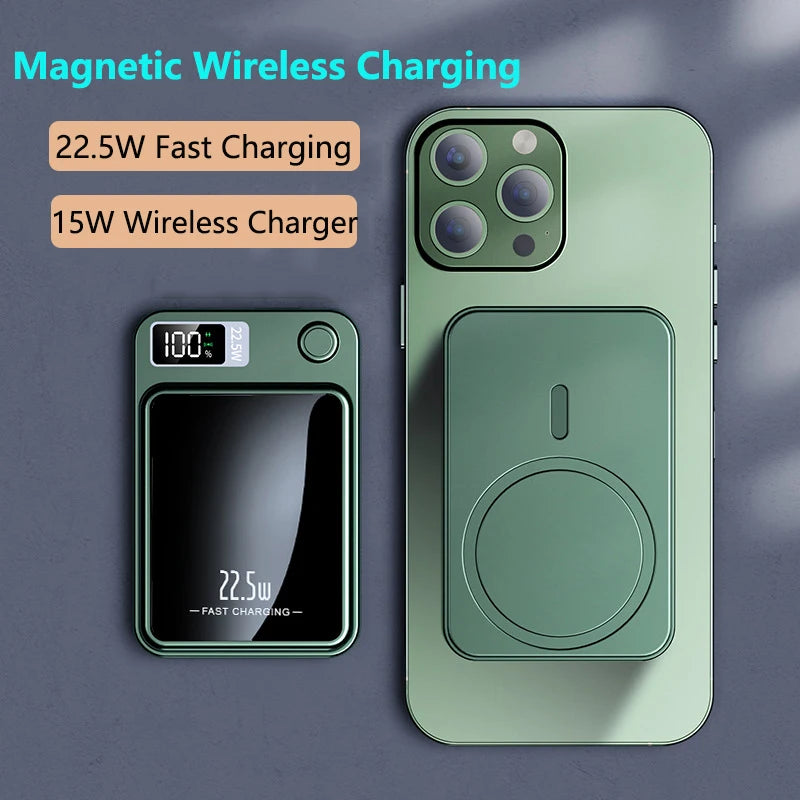 Xiaomi Mijia 100000mAh Magnetic Qi Wireless Charger Power Bank 22.5W Mini Powerbank For iPhone Samsung Huawei Fast Charging