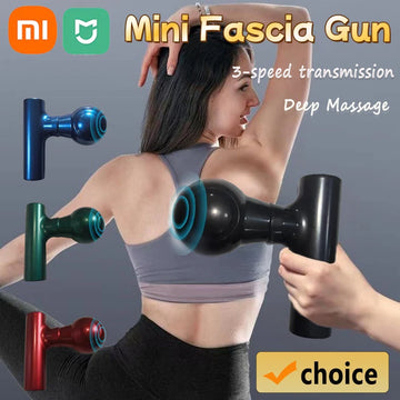 Xiaomi Mini Fascial Massage Gun Massager For Body Neck Back Deep Tissue Muscle Relaxation Pain Small Handheld Relief Tool 2024