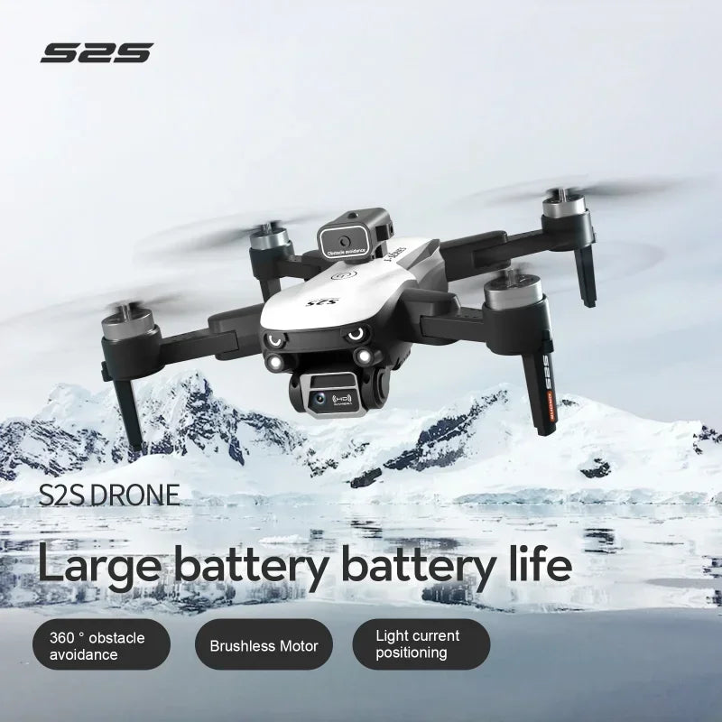 GISAEV S2S Drone 8K 5G GPS HD Aerial Photography Dual-Camera Omnidirectional Obstacle Brushless Avoidance Quadcopter Toys