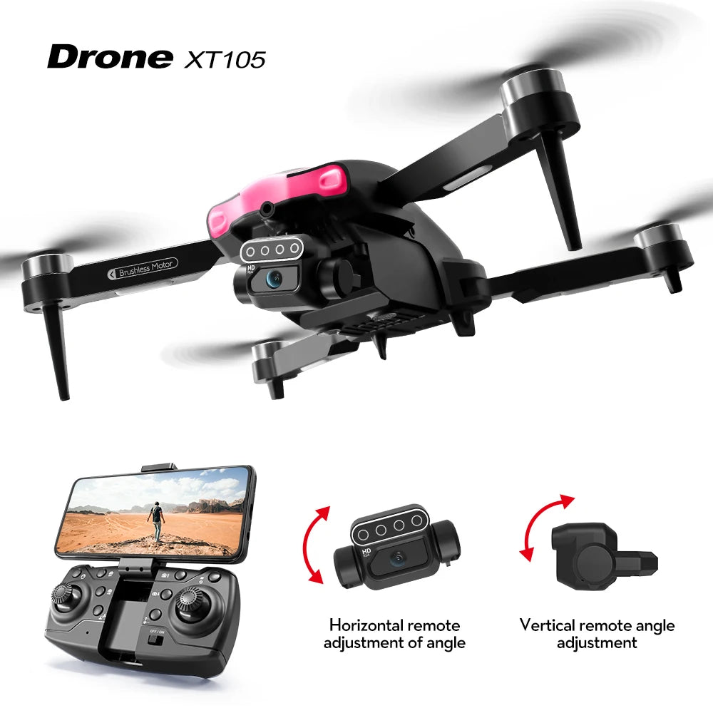 4K/8K dual lens HD shooting LS-XT105 optical flow brushless dual servo WiFi image transmission 2.4G six axis professional drone