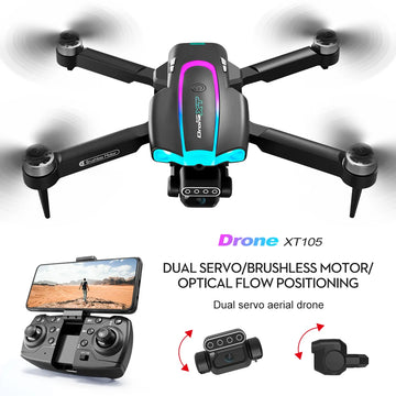 4K/8K dual lens HD shooting LS-XT105 optical flow brushless dual servo WiFi image transmission 2.4G six axis professional drone